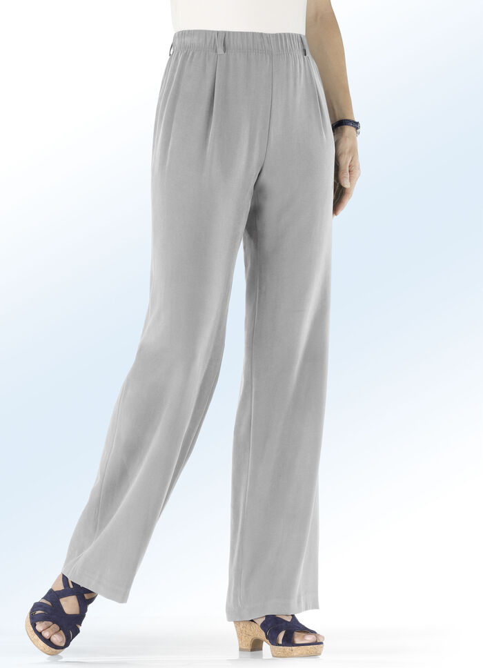 Hose in bequemer Weite HELLGRAU